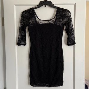5/$25 NWT H&M Black Lace Mini Dress